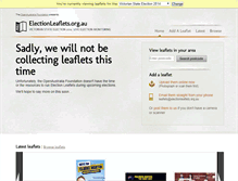 Tablet Screenshot of electionleaflets.org.au